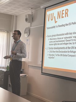 Luc Leboeuf speaking at the seminar.