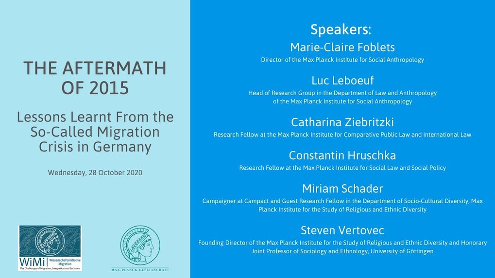Webinar recording “The Aftermath of 2015 – Lessons Learnt From the So-Called Migration Crisis in Germany”