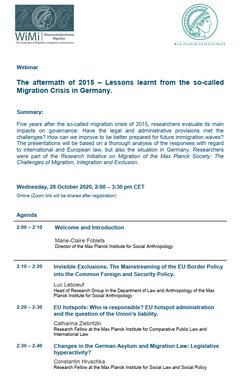 Webinar Programme
