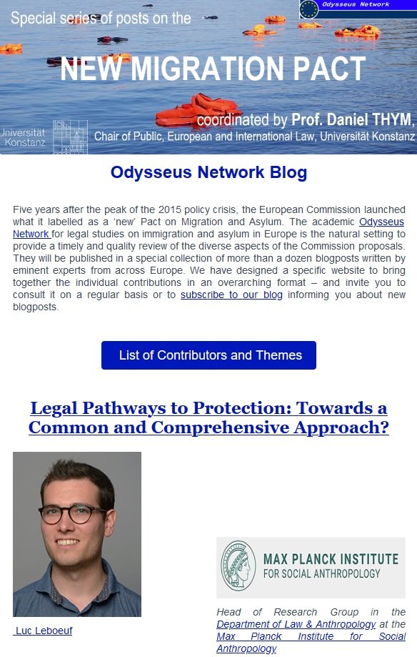 Legal Pathways to Protection: Towards a Common and Comprehensive Approach?