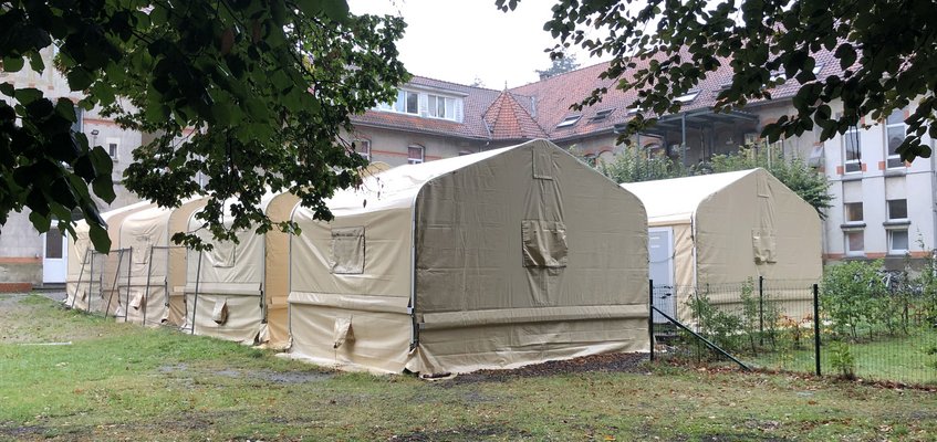 Temporary accommodation at the Fedasil reception centre of Rixensart, Belgium. Temporary accommodation at the Fedasil reception centre of Rixensart, Belgium.