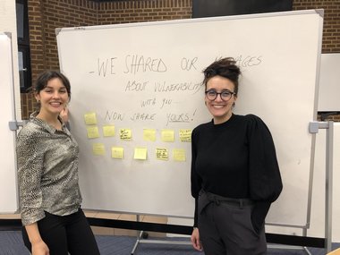 Participants view's on the whiteboard